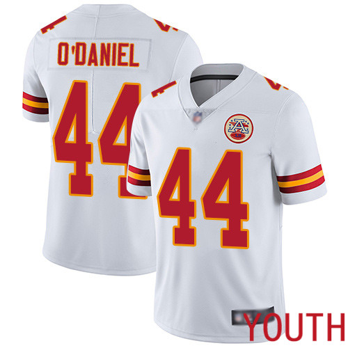 Youth Kansas City Chiefs 44 ODaniel Dorian White Vapor Untouchable Limited Player Nike NFL Jersey